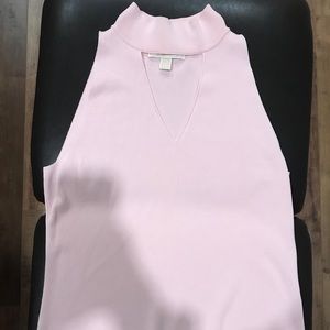 Michael Kors pink deep V neck tank